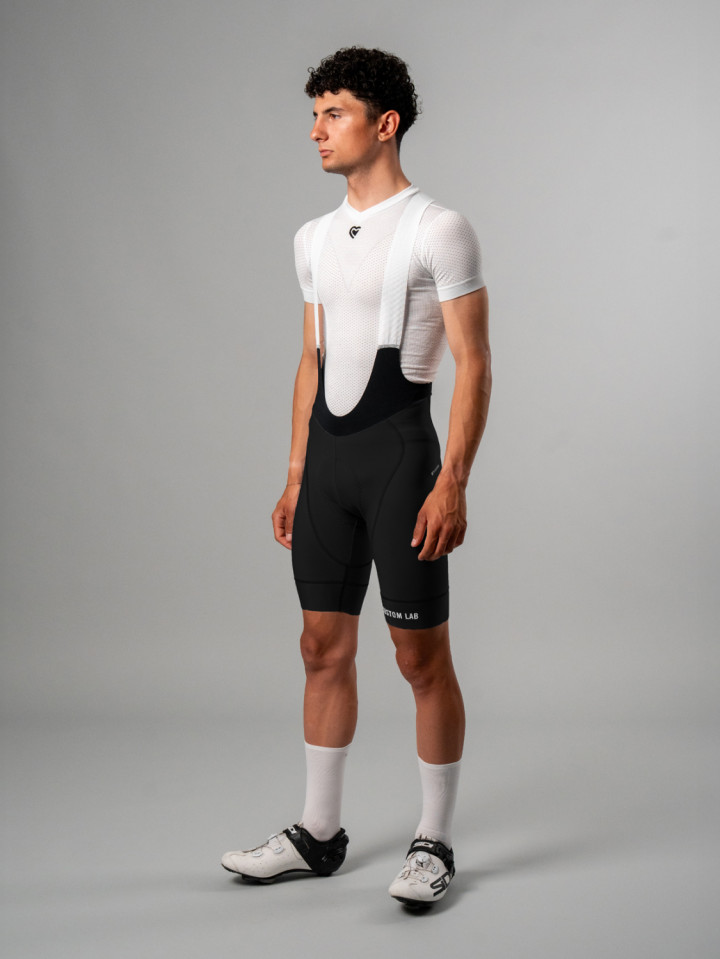 PISSEI: MANGHEN PIECE-DYED WINTER BIB-SHORTS
