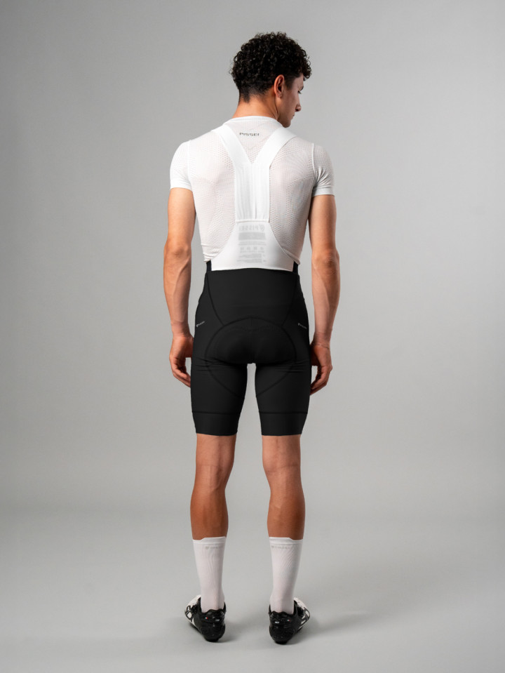 PISSEI: MANGHEN PIECE-DYED WINTER BIB-SHORTS