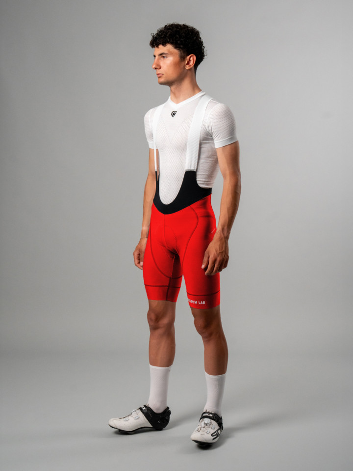 PISSEI: MANGHEN PIECE-DYED WINTER BIB-SHORTS