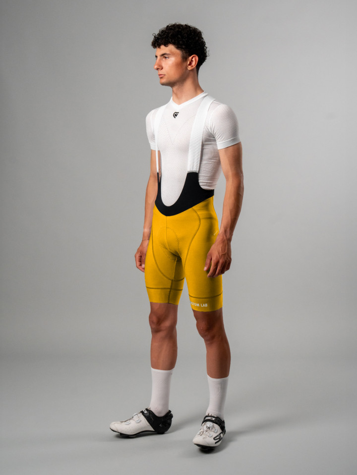PISSEI: MANGHEN PIECE-DYED WINTER BIB-SHORTS