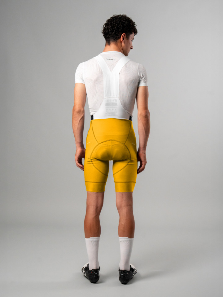 PISSEI: MANGHEN PIECE-DYED WINTER BIB-SHORTS